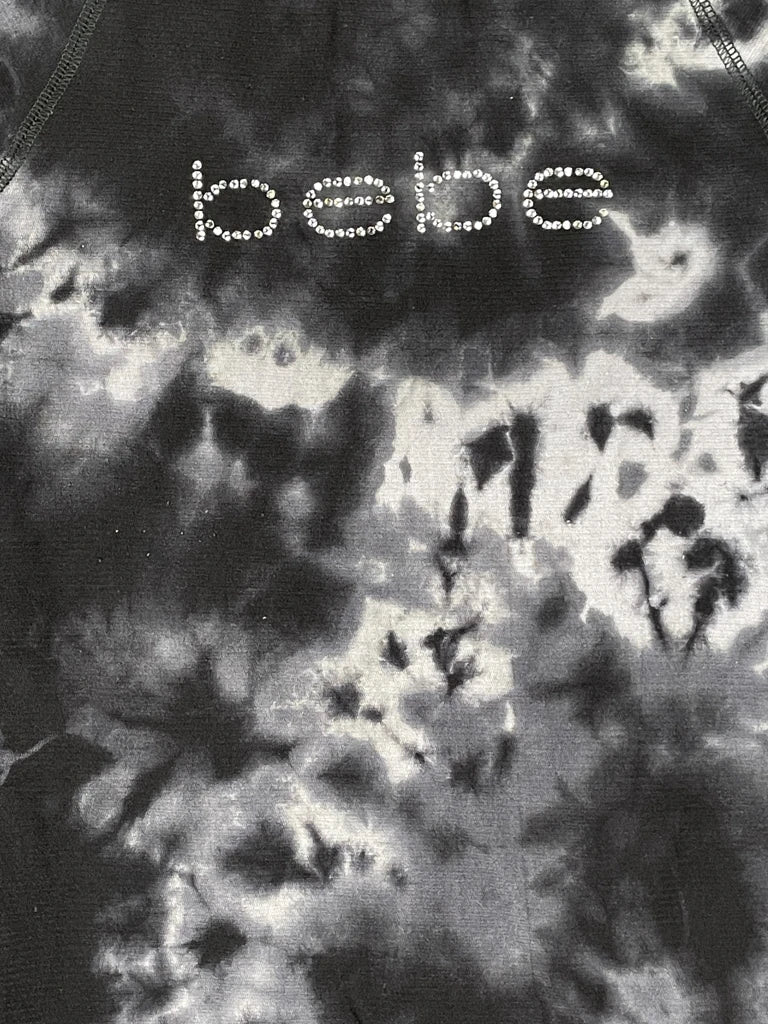Bebe Washed Effect Black Y2K Top (L)