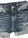 Miss Me Button Detail Denim Hotpants (XS)