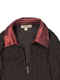 pierre cardin burgundy zip jacket (XS)