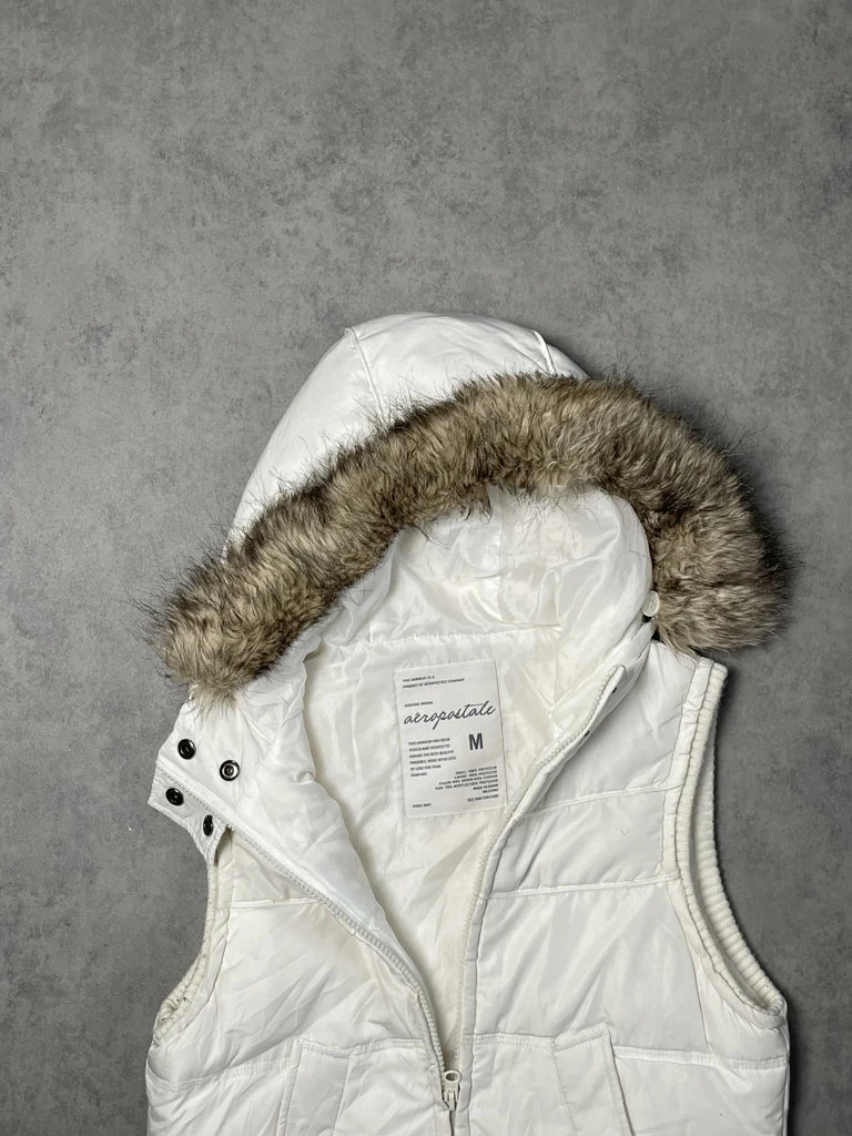 gilet with fur