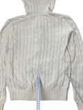 Polo Ralph Lauren Beige Cable Knit Hoodie (S)