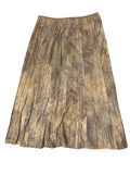 Earth-tone patterned skirt by Nic + Zoe (L)