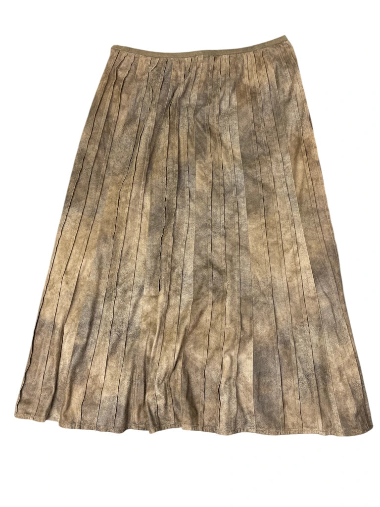 Earth-tone patterned skirt by Nic + Zoe (L)