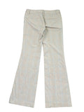 Beige Checkered Flared Suit Pants (S)