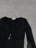long sleeve top with charms