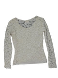 Michi Collection White Elegant Blouse Top (M)
