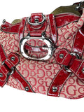Guess Red Monogram Buckle Bag (ONESIZE)