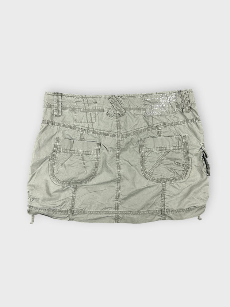 Faded Green Mini Skirt with Pocket Details (W31 / L)