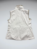 Vintage Beige Faux Fur Vest Women (M)