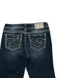 Medium Wash Bootcut Jeans with Contrast Stitching (S)