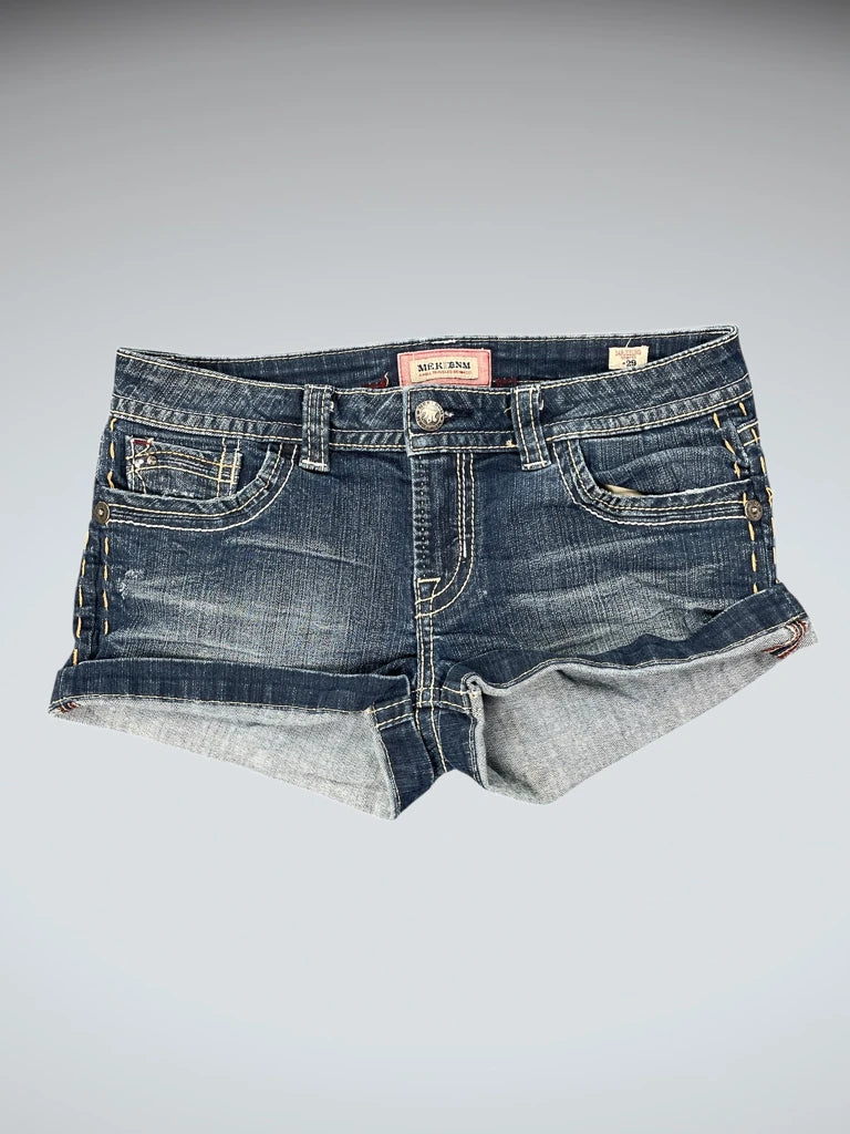 Mek Anm Blue Classic Denim Hotpants (L)