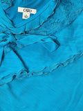 Aqua Ruffle One-Shoulder (S)