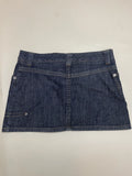 Dark Indigo Denim Mini Skirt Sisley Low Waist Essential (M)
