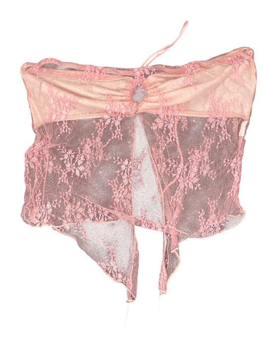 Pink Lingerie Pattern Top (XS)