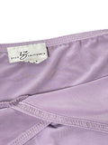 Lilac Satin Wrap Halter Top (S)