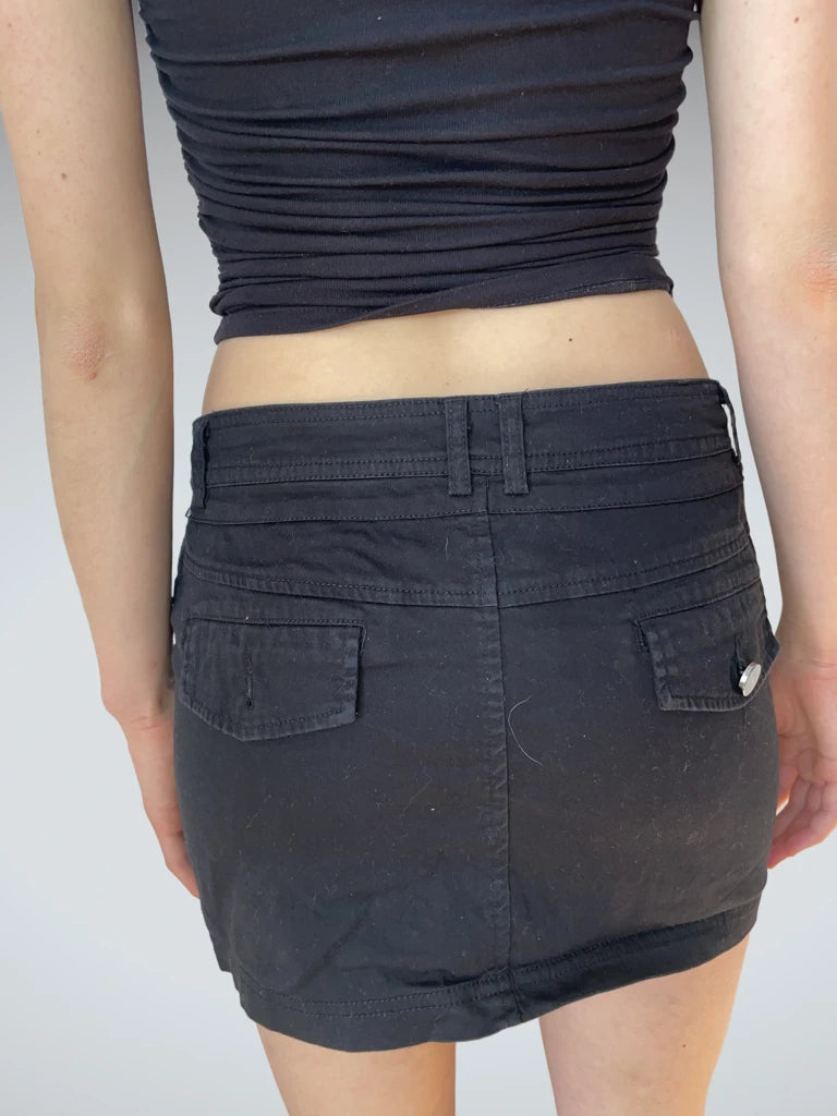 2000s cotton mini skirt