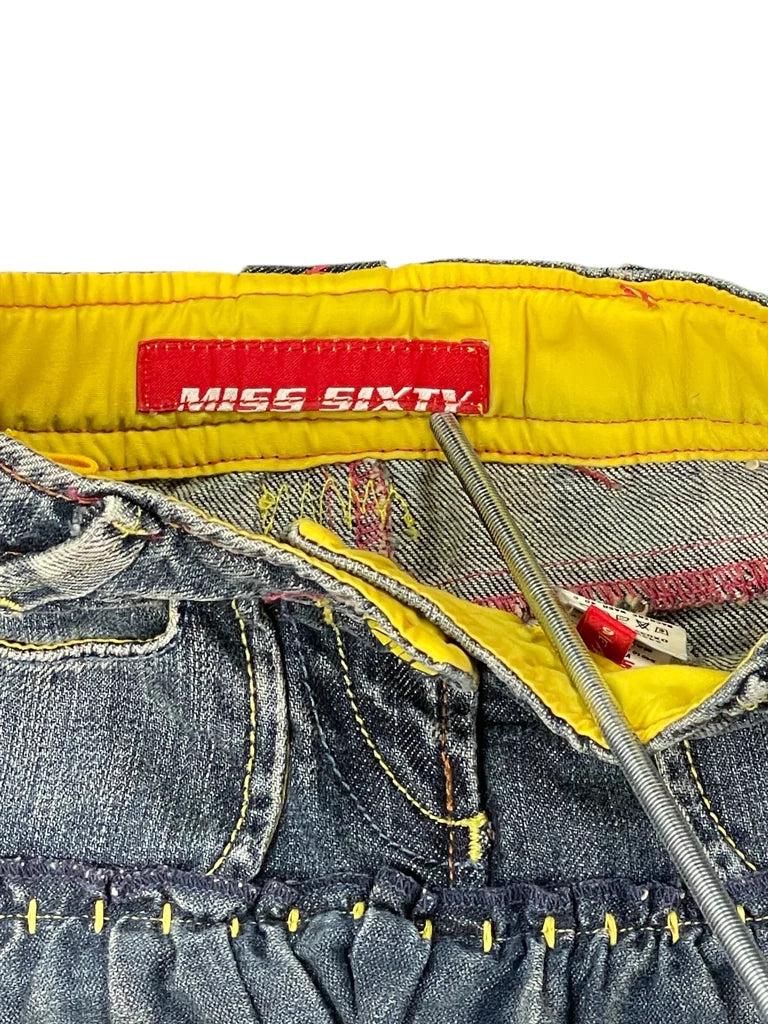 Miss Sixty Multicolor Denim Skirt (XXXS)