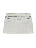 Industrie Nautical Button Trim White Mini Skirt (S)
