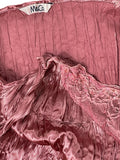 Rosé Pleated Lace Camisole (M)