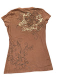 Brown Graphic Y2K Tee (L)