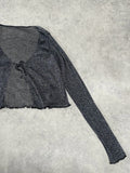 glitter mesh shrug