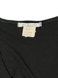 La Belle Open Chest Black Top (M)