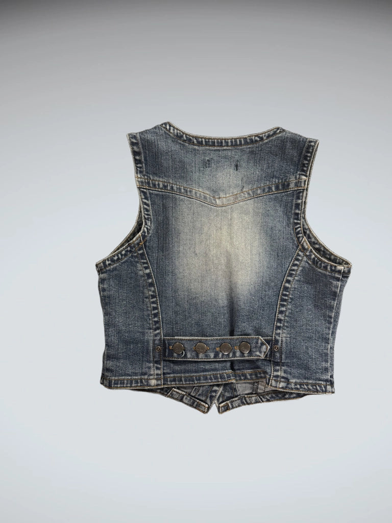 Brody Jeans Blue Denim Vest Women (M)