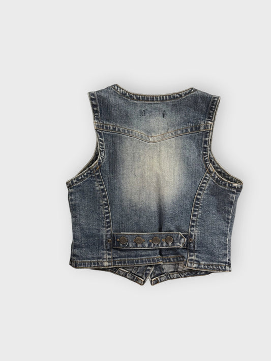 Brody Jeans Blue Denim Vest Women (M)