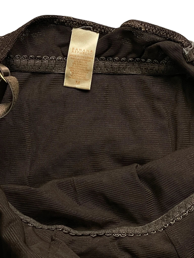 Brown Floral Lace Lingerie Top (M)
