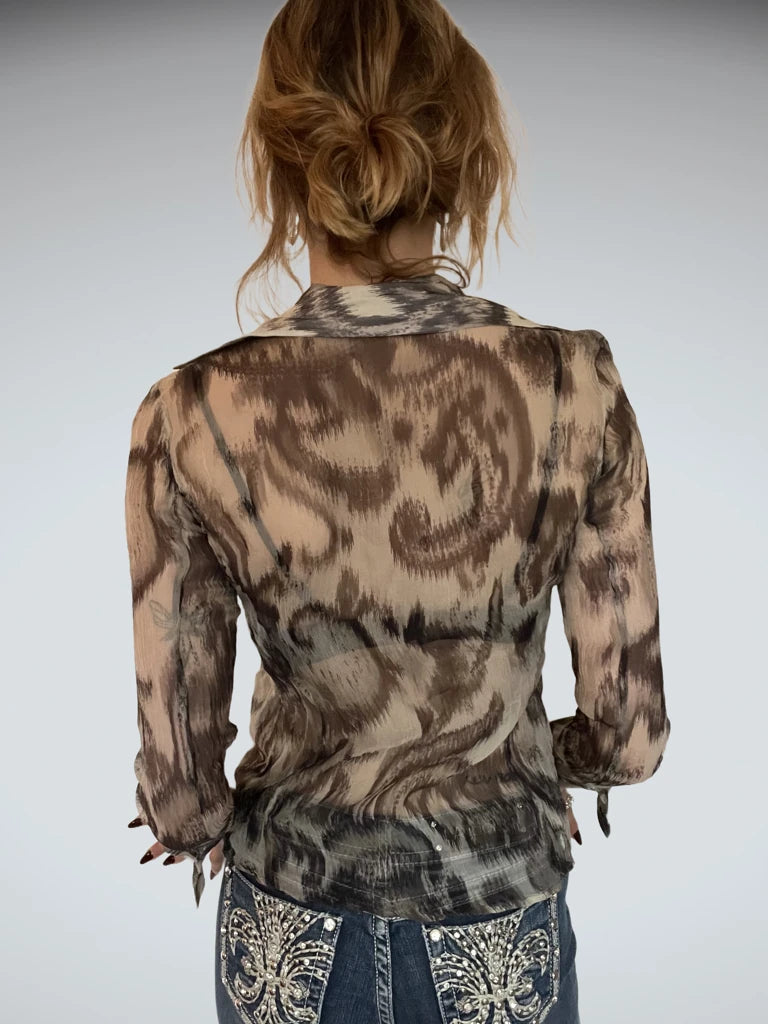 Washed Grey Blouse