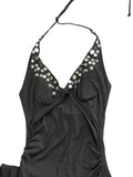 Ruby Rox Sleek Black Mini Dress (S)