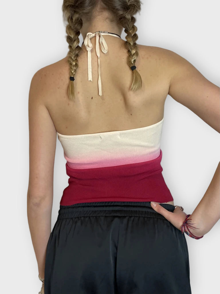 back view, Extyn Halter Top, vintage Y2K second hand piece