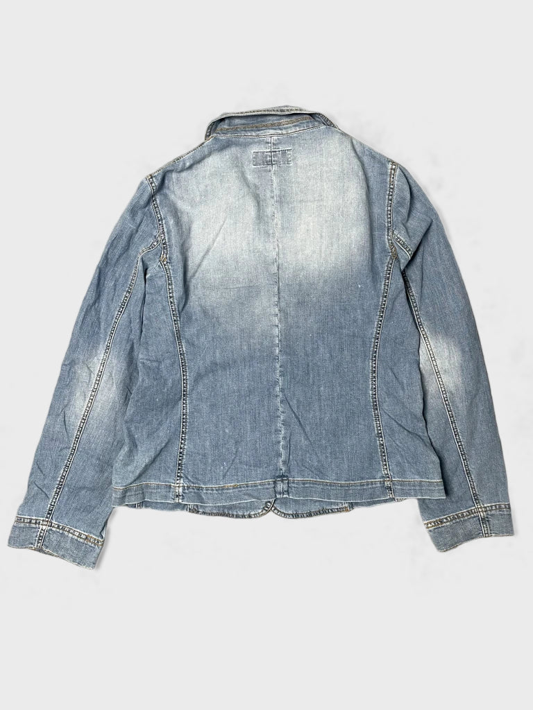 detail view, Le Copains Jeans Jacket, vintage Y2K second hand piece, image 5