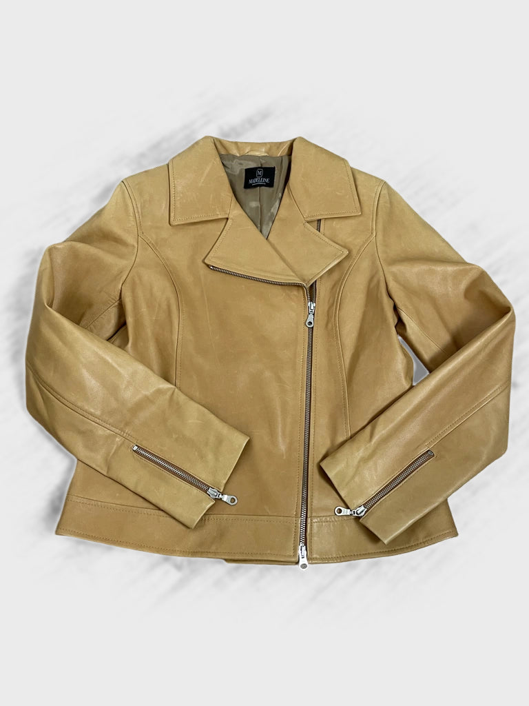 detail view, Madeleine Leather Jacket, vintage Y2K second hand piece, image 6