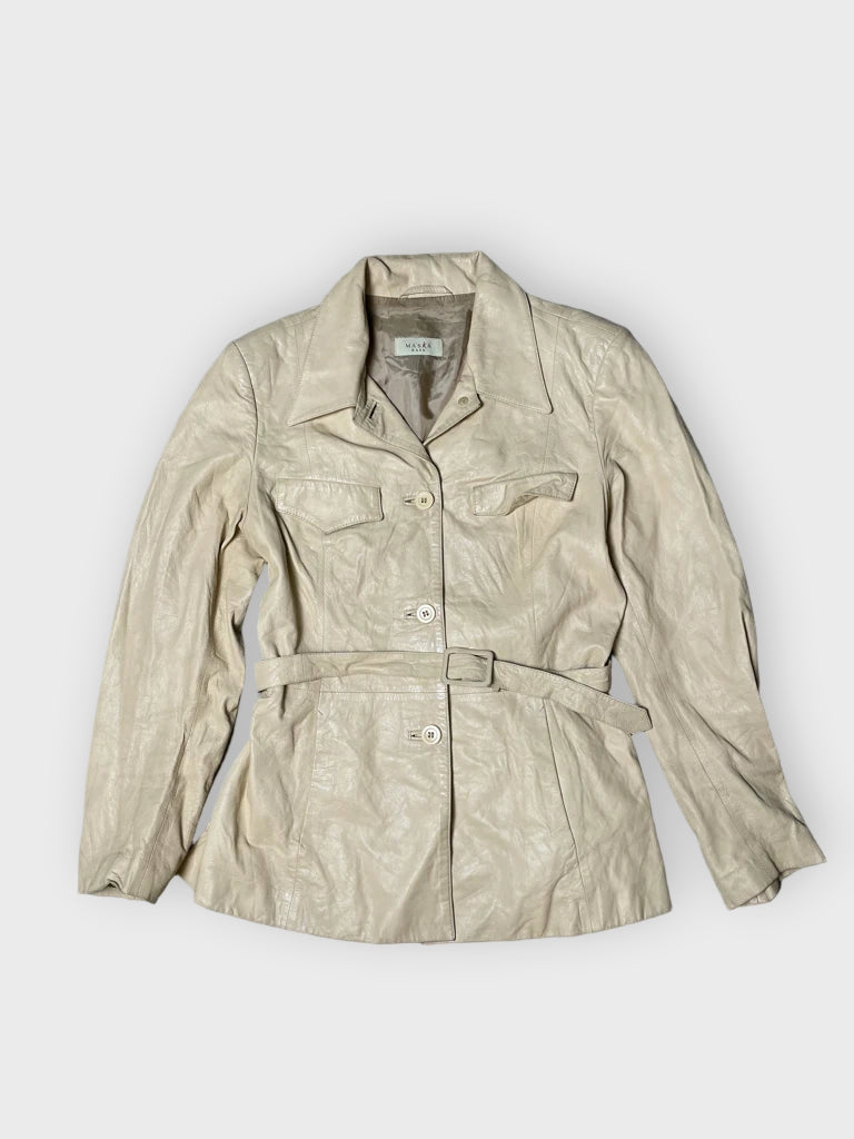 detail view, Maska Leather Jacket, vintage Y2K second hand piece, image 6