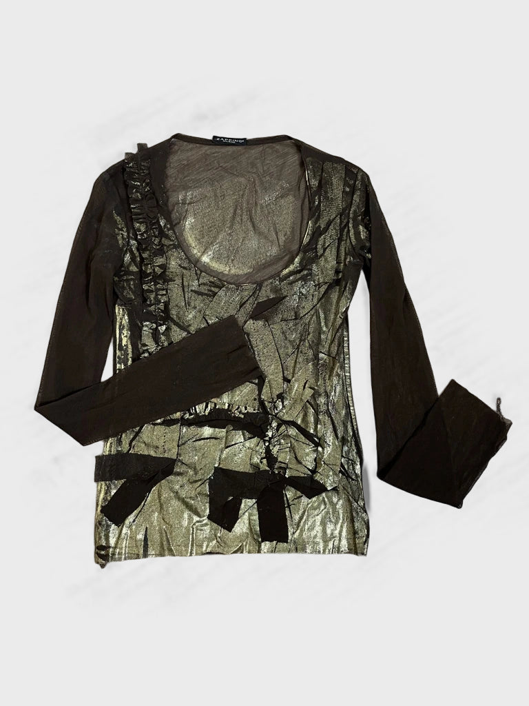detail view, Zapping Long Sleeve Shirt, vintage Y2K second hand piece, image 6