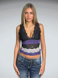Multi color dessoue top (S)
