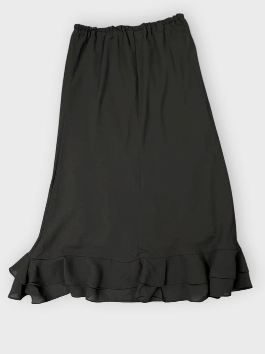 back view, MSK Elegant Black Lace Skirt, vintage Y2K second hand piece