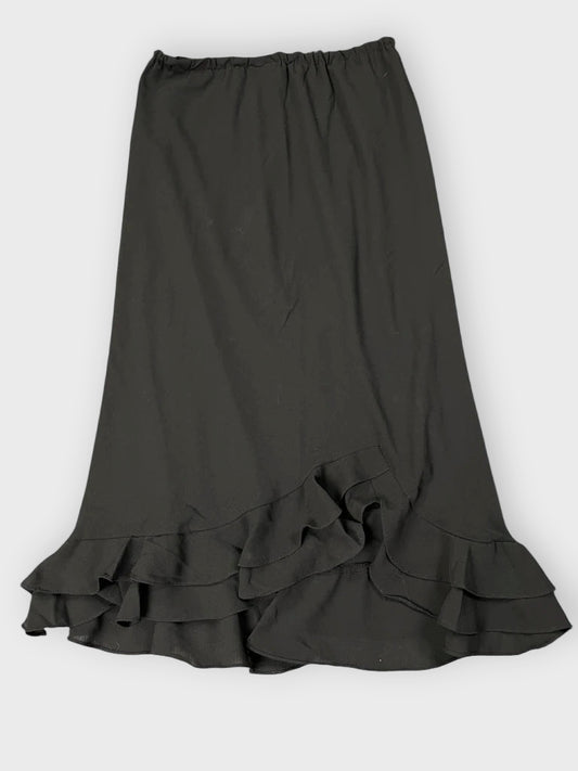 front view, MSK Elegant Black Lace Skirt, vintage Y2K second hand piece