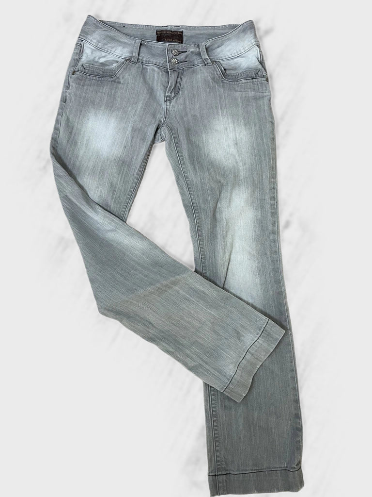 detail view, UBJeans Narrow Straight Leg Pants, vintage Y2K second hand piece, image 6