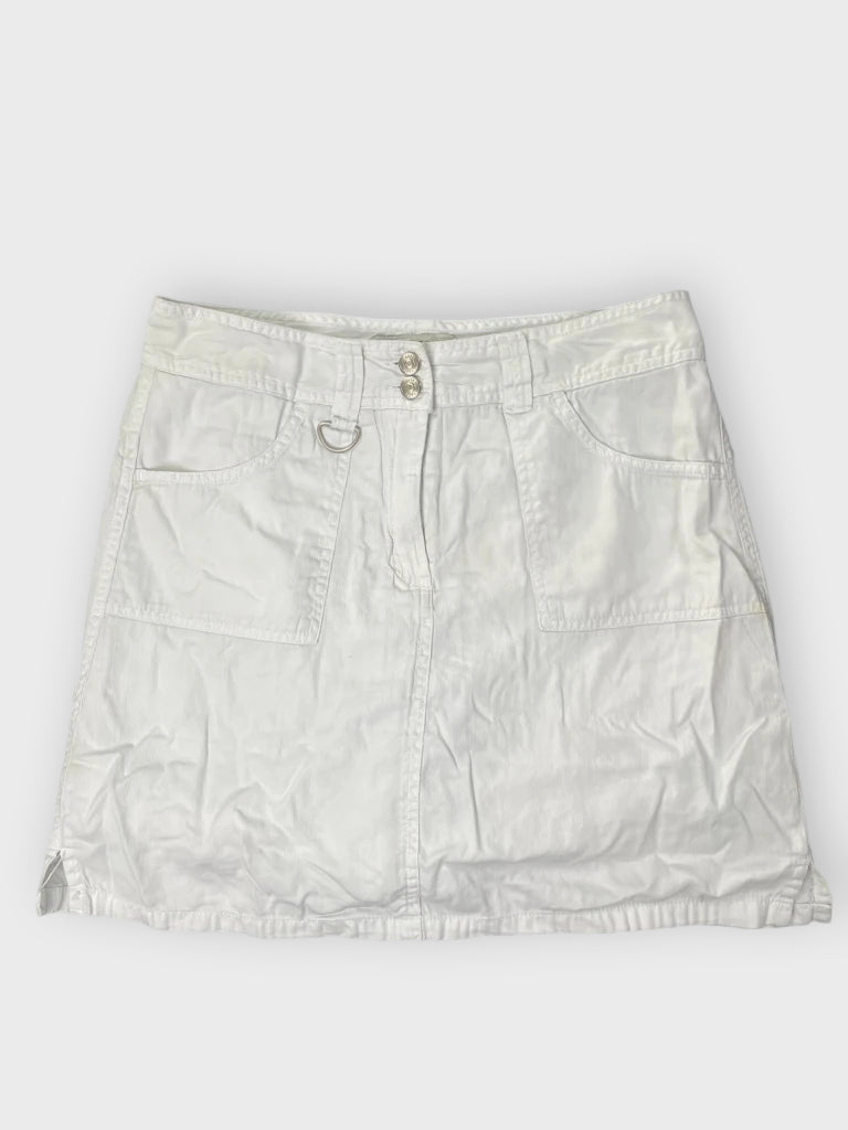 front view, Nass White Casual Summer Skirt, vintage Y2K second hand piece