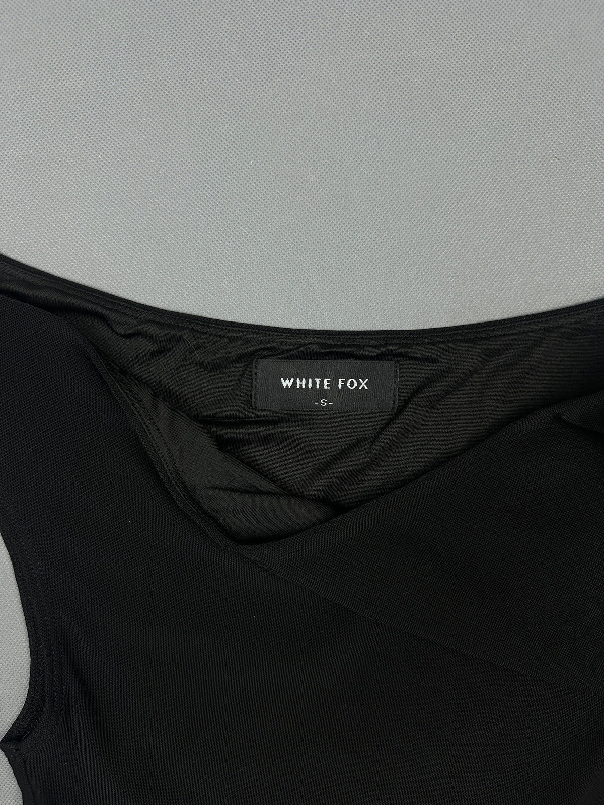 Black Sheer Side Knot Top (S)