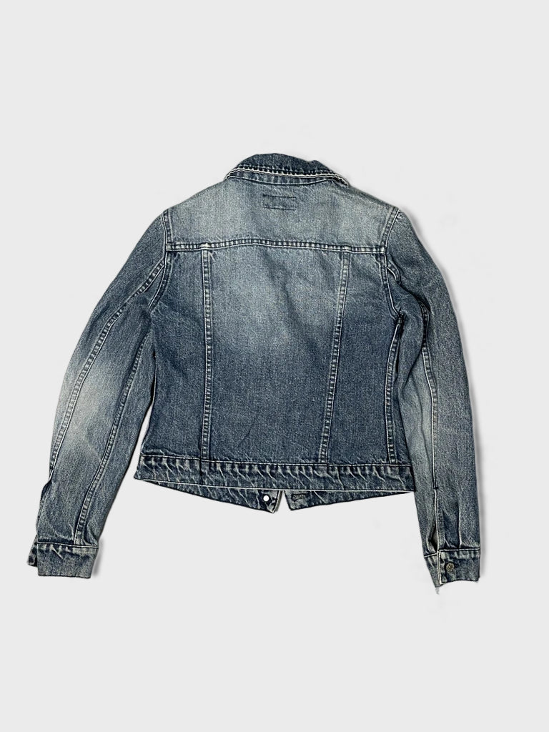 detail view, Patrizia Pepe Jeans Jacket, vintage Y2K second hand piece, image 5
