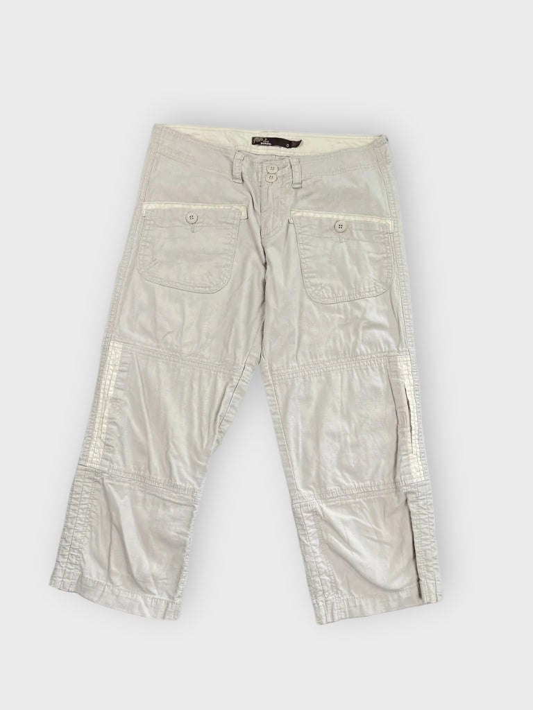 front view, Prana Beige Earthtone Cargo Pants, vintage Y2K second hand piece