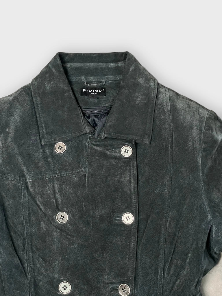 detail view, Project Leather Jacket, vintage Y2K second hand piece