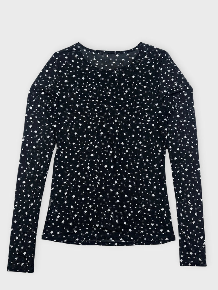 Starry Long Sleeve Top - Edgy Chic (S)