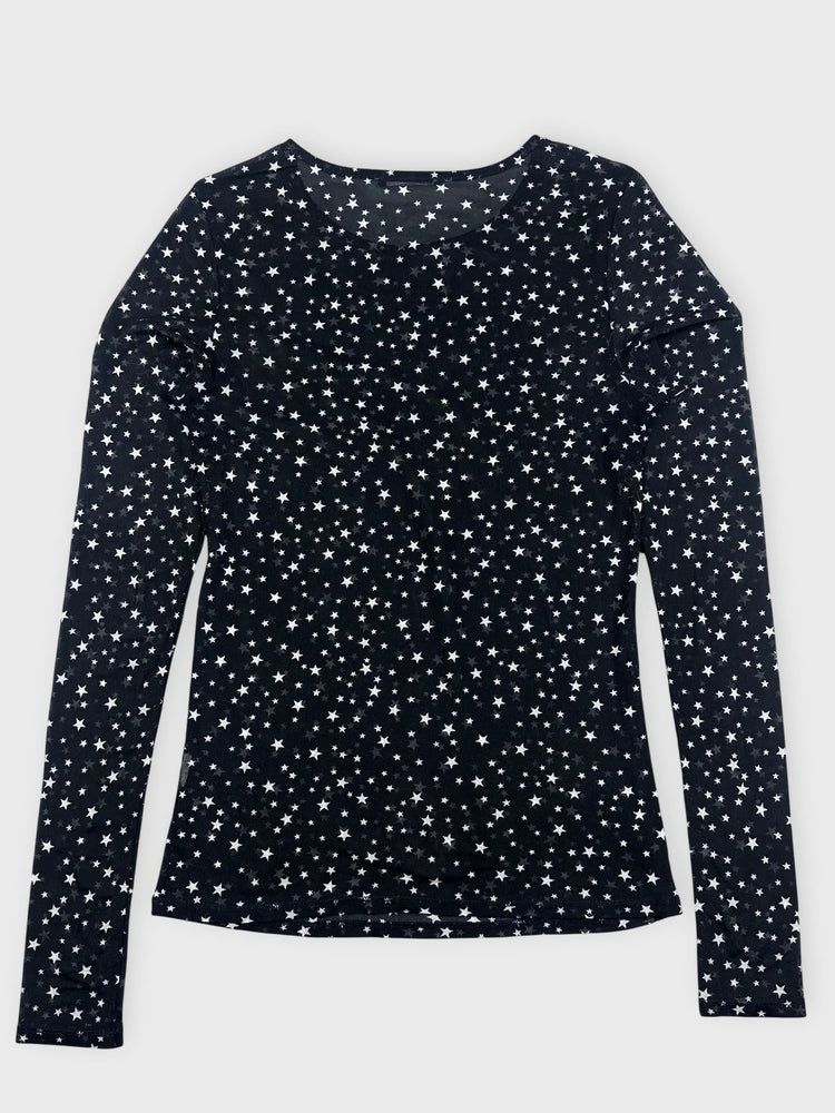 Starry Long Sleeve Top - Edgy Chic (S)