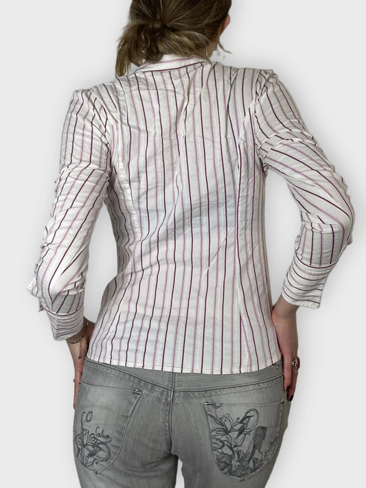 back view, Express Design Studio Striped Shirt, vintage Y2K second hand piece