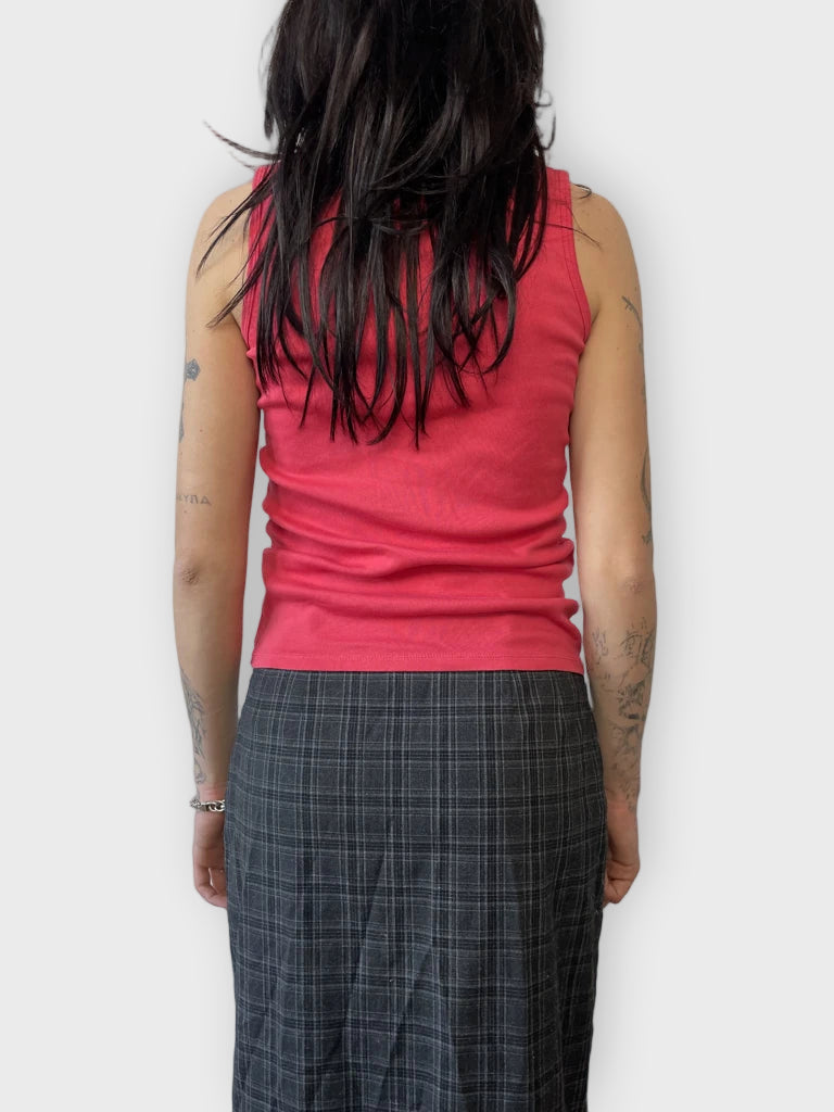 back view, Extra Fine Tank Top, vintage Y2K second hand piece