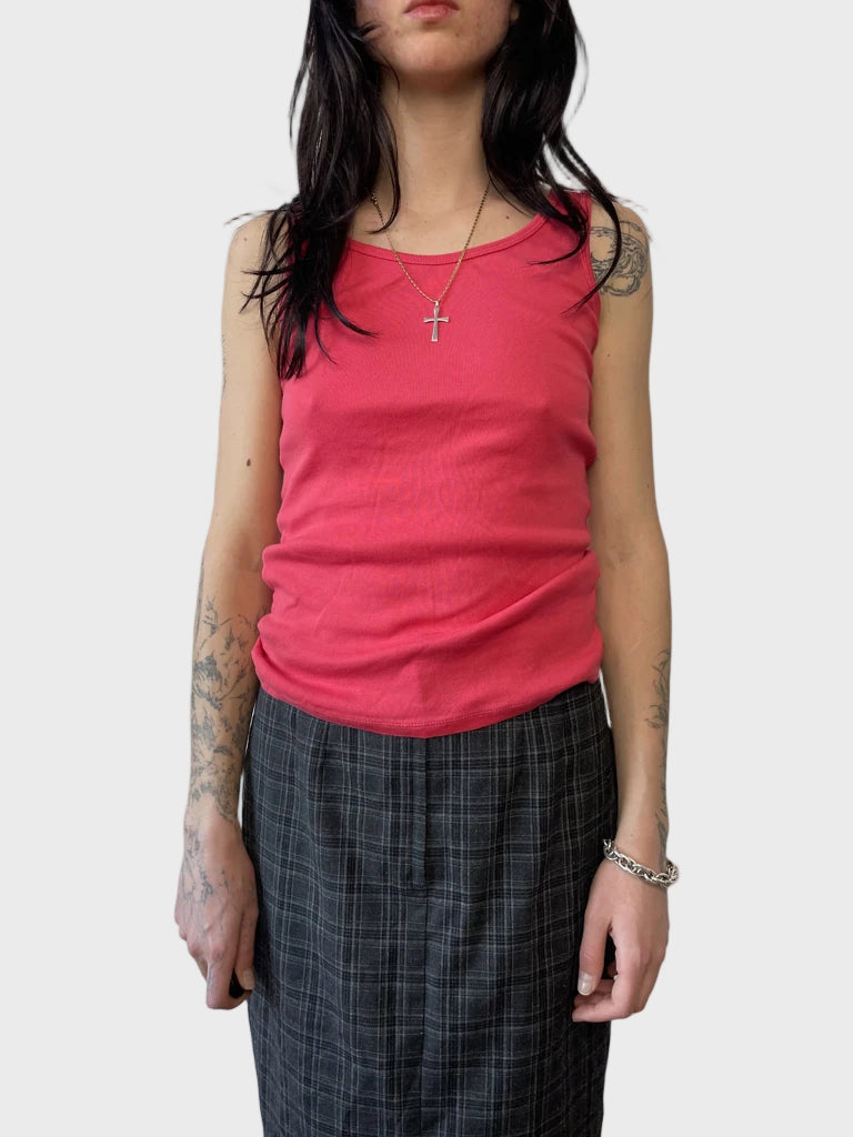front view, Extra Fine Tank Top, vintage Y2K second hand piece